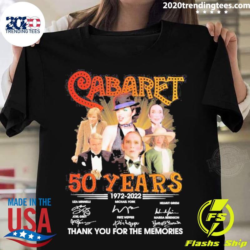 Cabaret 50 Years 19722022 Signatures Tshirt