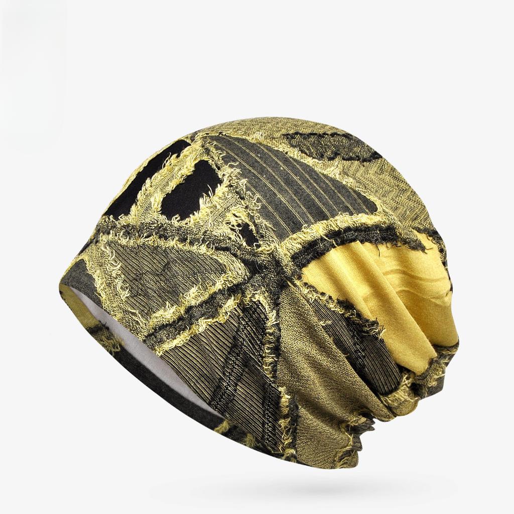 Однотонный хлопковый головной убор для пары, складывающийся в шляпу