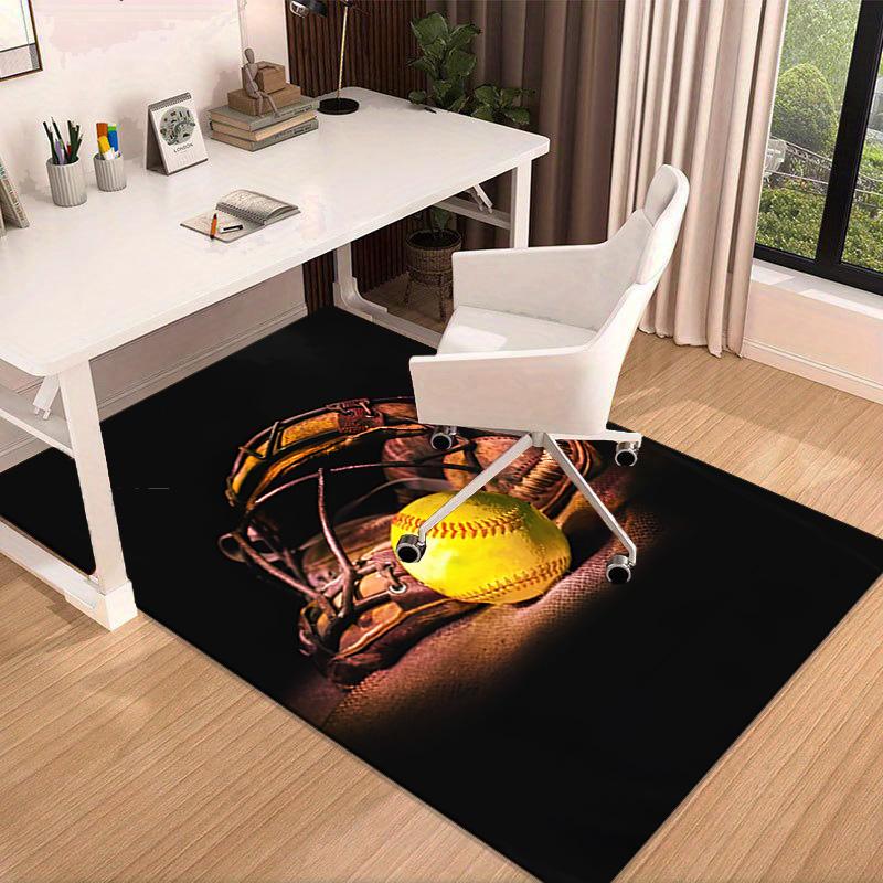 Baseball Passion And Heritage Carpet, Chair Rug,Rug for Office Bedroom living rooms, Doormat decor Fan Gift Christmas Gift