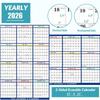 Настенный календарь на 2026 год, большой, стираемый, академический планировщик с поверхностью для письма маркерами, со складной конструкцией, для офиса, класса, домашнего декора, подарок