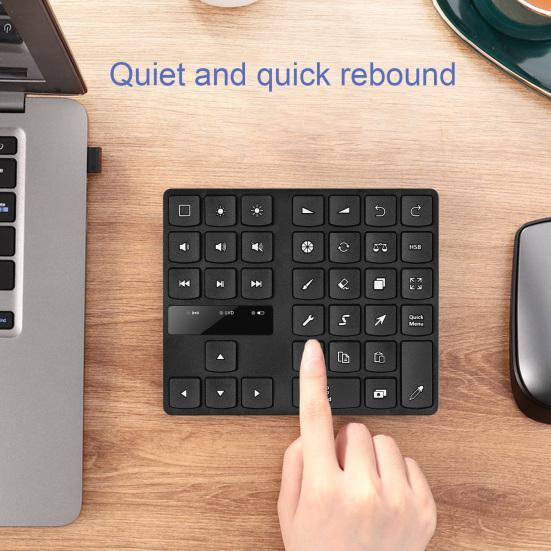 35 Keys Drawing Mini Numpad Rechargeable Fast Charging Long Standby Time Portable
