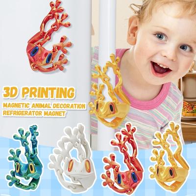 3D-печатный холодильник с магнитным притяжением для амфибийных украшений и игрушек