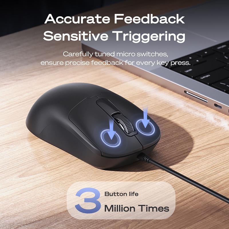 Новая проводная мышь MEIZU Mblue M204 для бизнеса, 1200 точек на дюйм, легкая домашняя офисная мышь с интерфейсом USB, подходит для игровой консоли ноутбука, белая