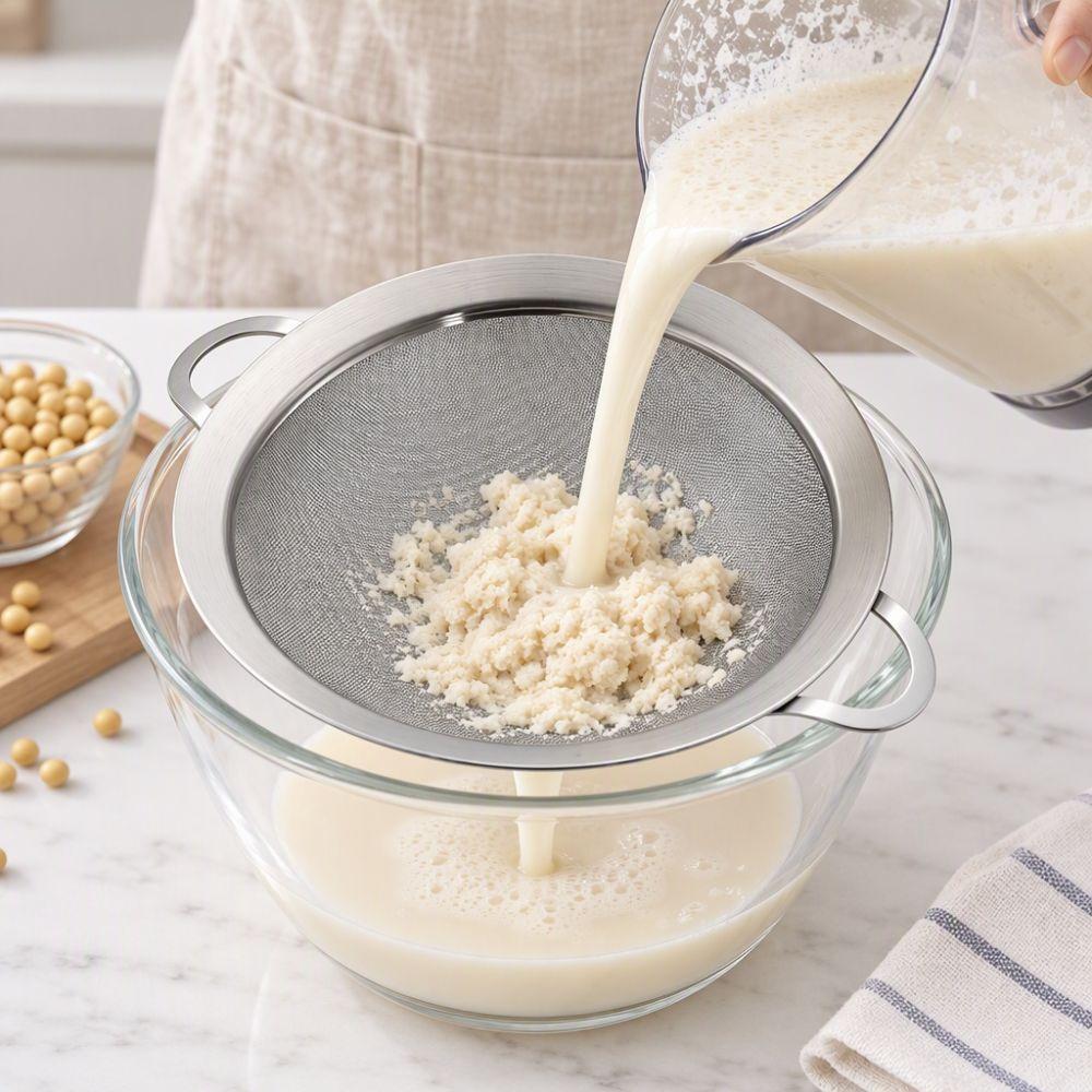 Round Fine-Mesh Flour Sifter With Handle Soy Milk Filter Portable Flour Screen Sugar Icing