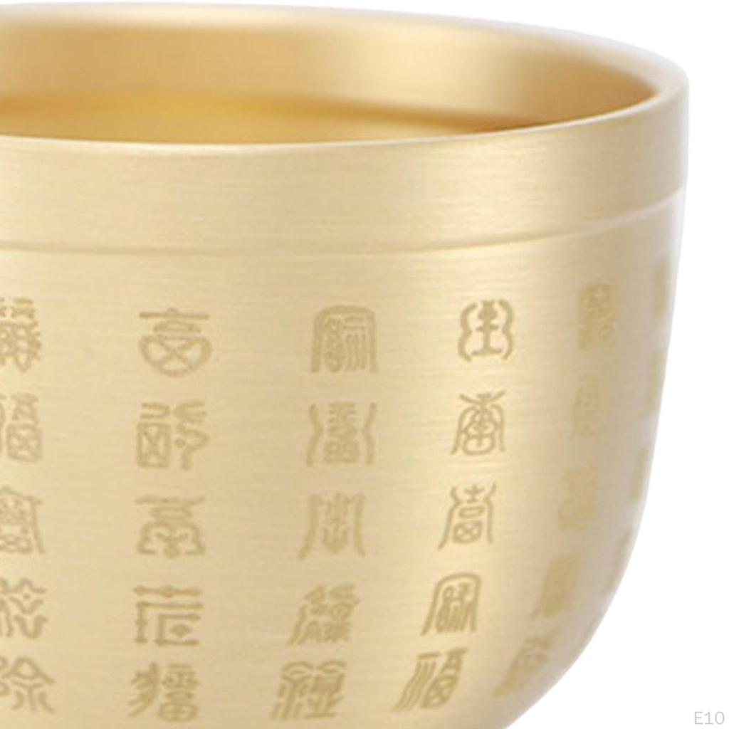 Bai Fu Golden Treasure Basin Statue Decorations Chinese Box Wealth Fruit Money Pot Copper