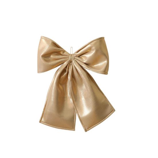 Christmas Bow Decoration Velvet Tree Topper Bow for Christmas Tree Wreath Home Room Wall Backdrop Decor