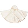 Bloom Imabari Fit-Use Baby Poncho, Hooded Baby Bathrobe, Quick-Drying, Lightweight Gauze Fabric, Cute Baby, Made In Japan, 100% Cotton (Ivory)
