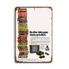 Металлическая жестяная вывеска Винтажные настенные тарелки Декор Потертый Ржавый Постер Видеоигры Аниме Фильм Металлические вывески Декор Мужская пещера Гараж Жестяные таблички
