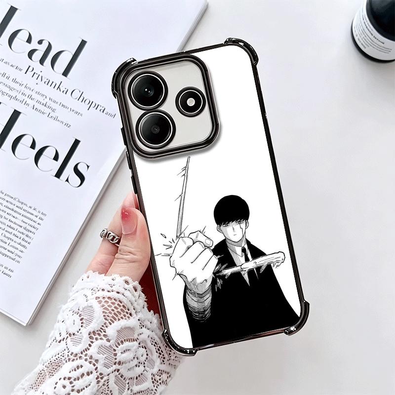 Чехол для телефона Mashle Magic And Muscles Anime с покрытием для Xiaomi Redmi Note 14 15 Pro Plus 13 12 11 11S 11T 10 9S 9 5G Противоударный с воздухом