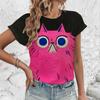 Модная женская футболка с круглым вырезом, повседневная футболка с коротким рукавом, модная летняя элегантная женская футболка с забавным котом, 2024 г.
