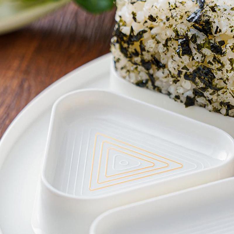 Форма для суши своими руками, треугольный рисовый шарик, ланч-бокс, шарик для риса с луком, пресс для еды, треугольная форма для приготовления суши, набор для суши, кухонные принадлежности