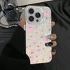 Чехол IMD с гальваническим покрытием в виде банта «Черная вишня» для Samsung Galaxy S25 S24 S23 S22 Ultra Plus FE A06 A16 A23 A26 A34 A36 A55 A56