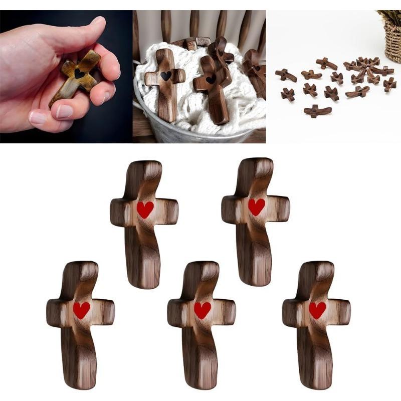 Деревянный крест ручной работы My Heart, Деревянный крест Fidget, Деревянный карманный крест, Карманные кресты оптом, Ручной деревянный крест, Карманный крест для снятия стресса
