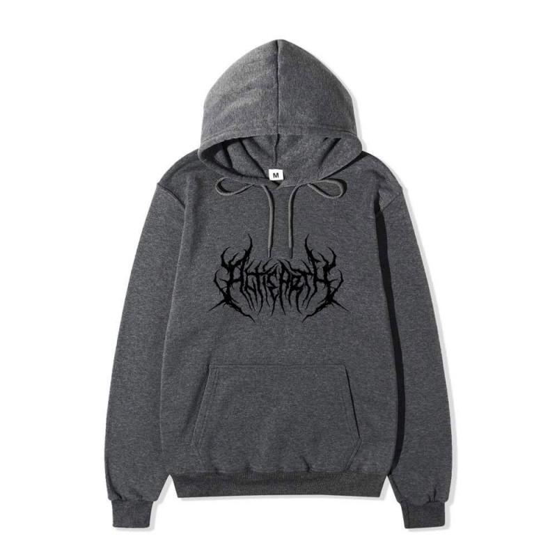 Unisex Gothic Hoodie Oversized Streetwear Hip Hop Harajuku Style Cotton Long Sleeve Sweatshirt Teens