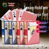 Водонепроницаемые матовые ПВХ карты для покера Texas Hold'em от MIAOJI (Крупный шрифт)