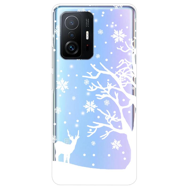 Чехол для Xiaomi 11T Pro, ТПУ Силикон, Мягкий, Мультяшный, Прозрачный Чехол для телефона Xiaomi Mi 11T 11TPro 11 T Pro, Прозрачный Coque