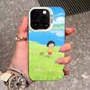 Chibi Maruko-chan Phone Case For IPhone 17 Pro Max 16 15 14 13 11 12 Mini Xs Xr 8 Plus Se Color Silver Cover