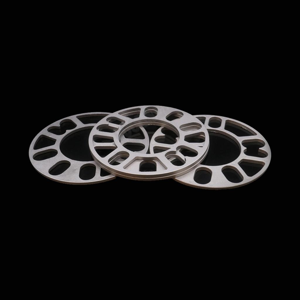 4Pcs 3/5/8/10mm Alloy Aluminum Wheel Spacers Shims Plate For 4/5 Stud Wheel 4x100 4x108 4x114.3 5x100 5x108 5x110 5x115 5x120 Tire Chucks 1