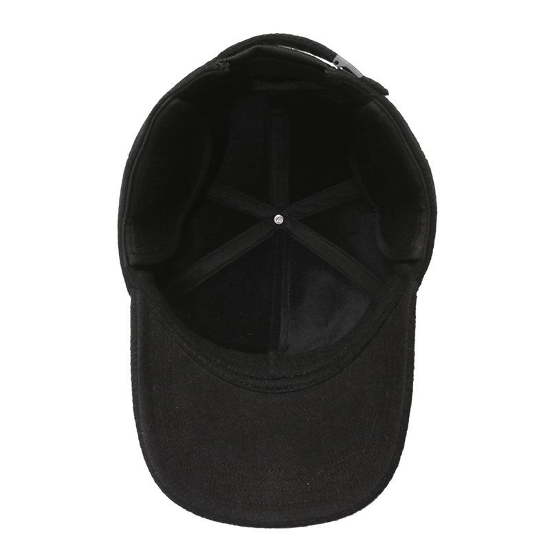 Бейсболка для мужчин среднего возраста, теплая защитная кепка для ушей, для пожилых людей, для спорта на открытом воздухе и в холодную погоду