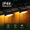 Solar Step Lights Waterproof LED Lights for Outdoor Stairs, Steps, Fences, Patios, Yards, Porches and Balconies