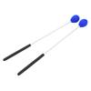 2Pcs Drum Sticks Blue Wool Head Fiberglass Handles Fine Touch Stable for Percussion WA09