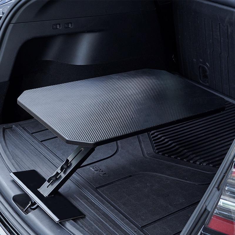 Премиальный обеденный столик для заднего сиденья автомобиля из массива дерева - Портативный, компактный столик для чая и кемпинга