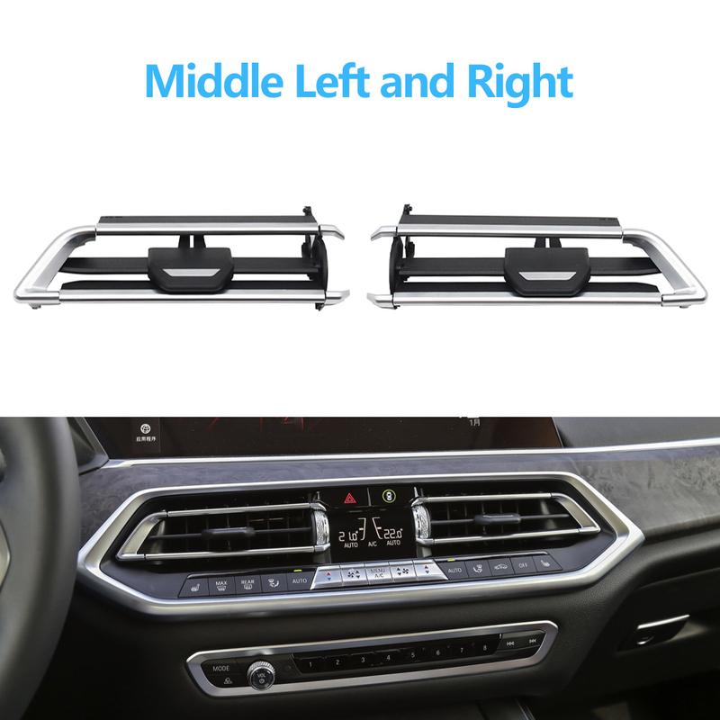 Car Front Middle Left Right Air Vent Outlet Grille AC Slide Clip Repair Kit For BMW X5 X6 X7 Series G05 G06 G07 64119458543