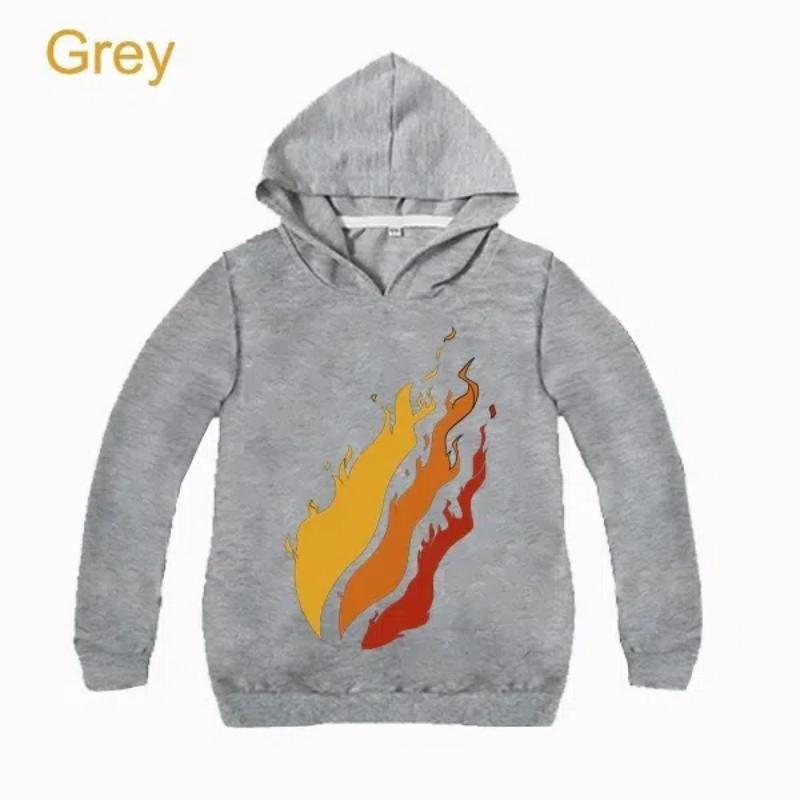 Новая детская одежда Толстовка с капюшоном PrestonPlayz с логотипом Fire Inspired Sweatshirts Толстовка Preston Playz Merch для мальчиков и девочек