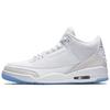 Мужские кроссовки Air 3 Retro Triple White бело-белые 136064-111