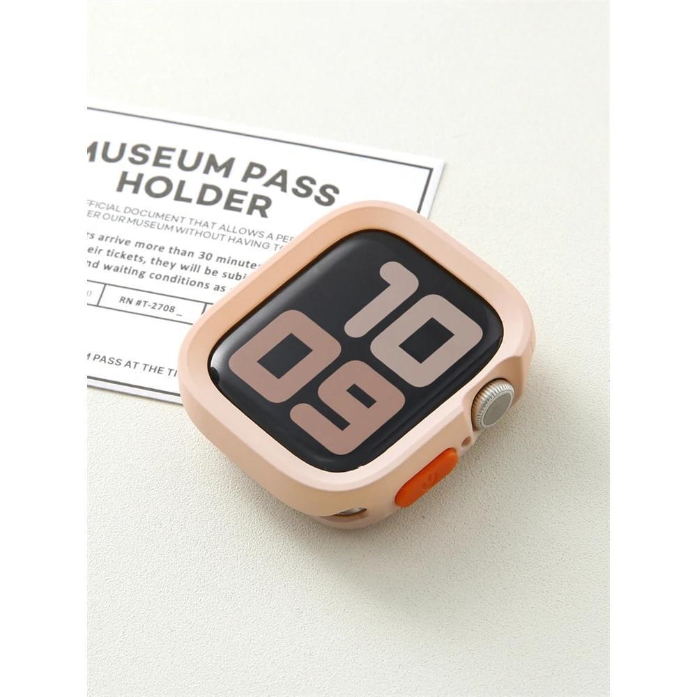 Мягкий силиконовый бампер-чехол для Apple Watch 10 9 8 7 6 SE 5, противоударная матовая крышка для iwatch 49мм 41мм 42мм 46мм 40мм 44мм 45 мм