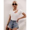 Women's Summer New Solid Color Loose Fashion Sexy Slim Knit Top