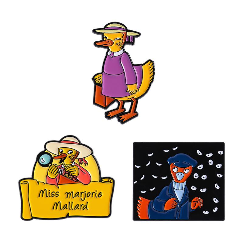 3-6 шт./набор Эмалевые значки с персонажами аниме-фильмов, Броши с кошкой Турбо-бабушкой, Подглядывающие значки на лацкан, Забавные украшения, Подарок для друзей