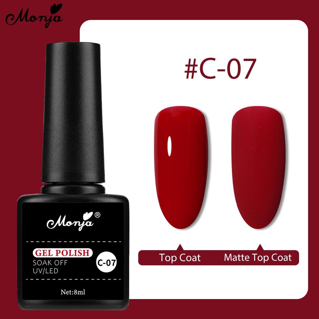 monja 17 цветов 8 мл флакон для дизайна ногтей гель УФ-лак для рисования живопись быстросохнущая замачиваемая лампа отверждение лаки лак DIY дизайн маникюра инструменты для красоты