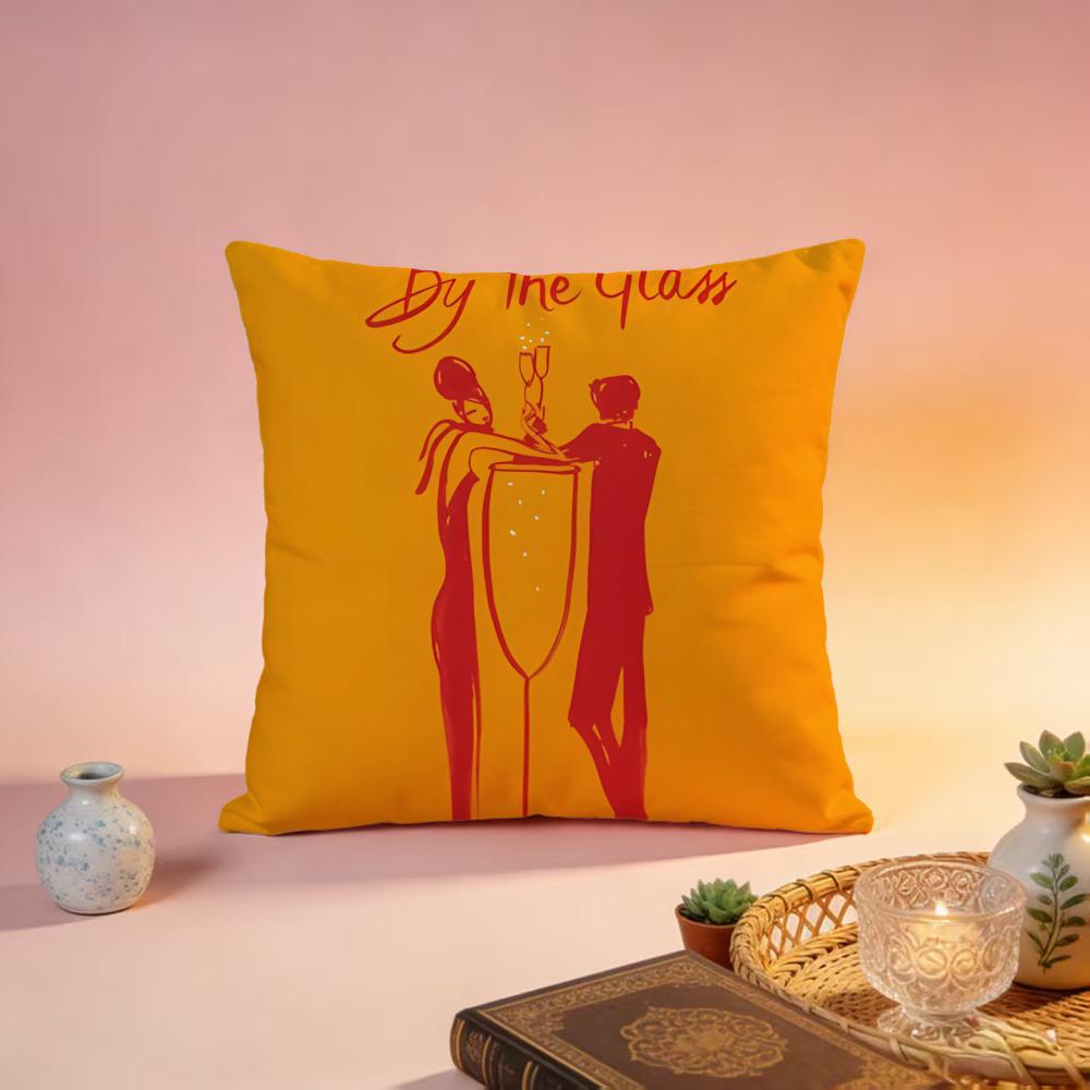 Fashion VVeuve Clicquoting Cushion Cover Premium SkinFriendly Pillow Case MultiPurpose for Home Office Travel