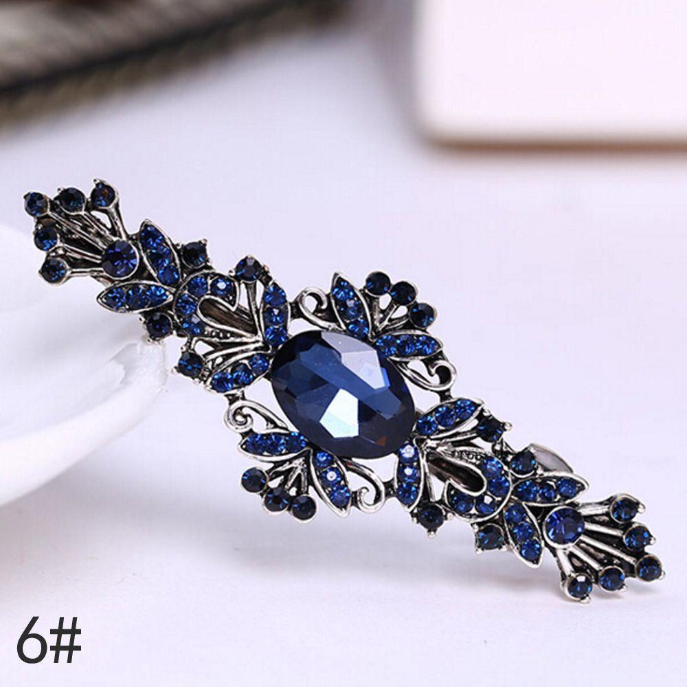 Ретро Винтаж Металл Кристалл Стразы Цветы Шпилька Бантик Заколка Бабочка Заколка Для Волос