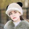 Mink Hat Women's Winter Full Pelt Natural Mink Fur Cap 2022 New Versatile Warm and Cold Proof Fur Hat