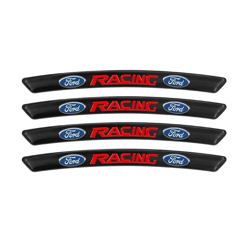 Car Sticker 2025 Hot New 4Pcs Anti-collision of Wheel Eyebrow Trim For Ford Focus MK3 MK4 MT 2009-2017 Mustang Fiesta Mk7 Escape