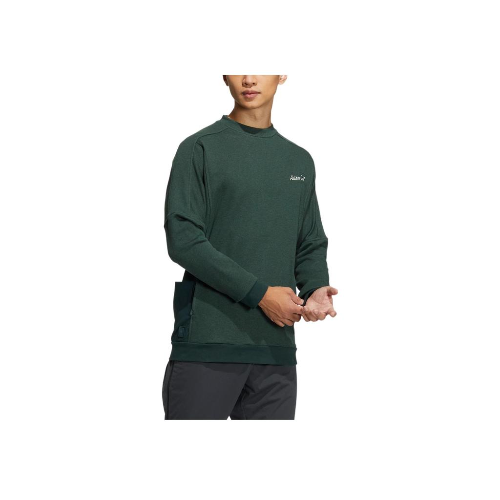 Adidas Gt Crew Sweatshirt With Solid Color Letter Embroidery Men Tops Green HG3262