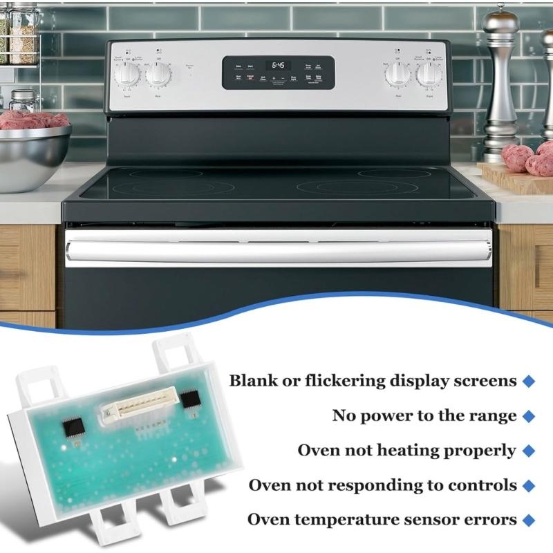 Replacement LED Panel DE07-00129A LED Screen Plastic Texture Suitable for Select Oven/Stove Models Easy Installation