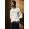 Свитер HM Waffle Texture Regular Fit, белый