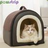 Winter Warm Cat House Soft Cozy Pet Nest for Small Medium Dogs Cats Detachable Non-slip Dog Kennel Puppy Sleep Tent Pet Supplies