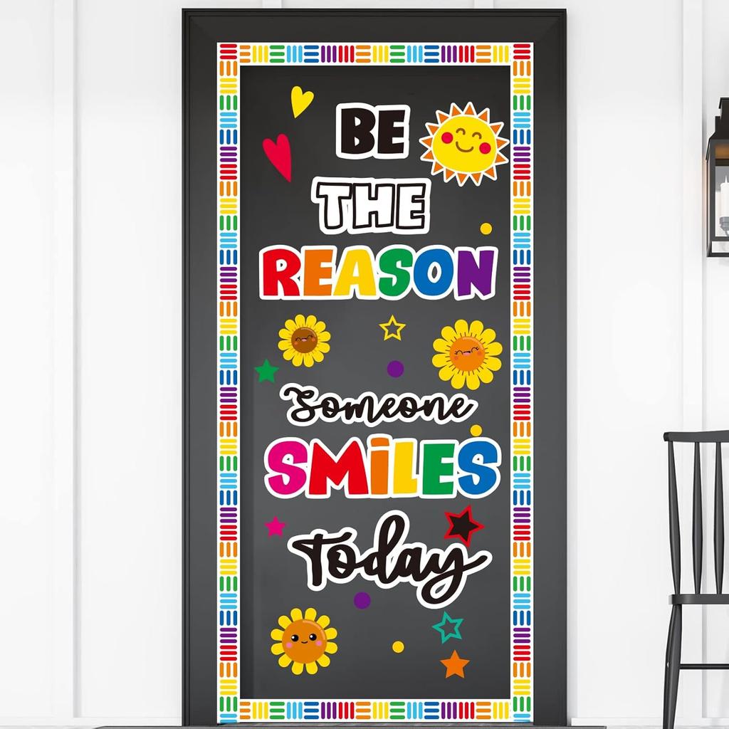 Classroom Bulletin Board Decoration Set Welcome Banner Wall Door Decor Colorful Classroom Decorations for Kindergarten Preschool Elementary Middle