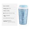 Pure Titanium Insulated Coffee Mug Portable Office Car Travel Water Bottle Blue 400ml