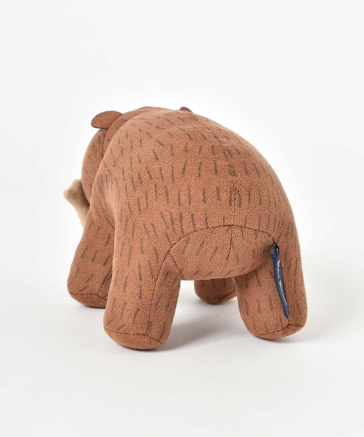 [Bleu Bleuet] Bleu Bleuet Wood Carving Folk Craft Bear Plush Toy Mascot Medium Interior Decor Figurine Cute Soothing