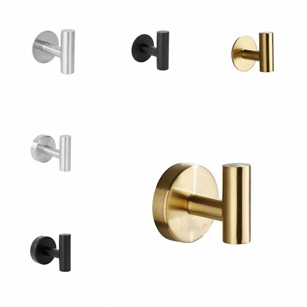 Современные крючки для полотенец из нержавеющей стали 304, самоклеящиеся настенные вешалки для дверей, крючки для одежды, ключи для дверей