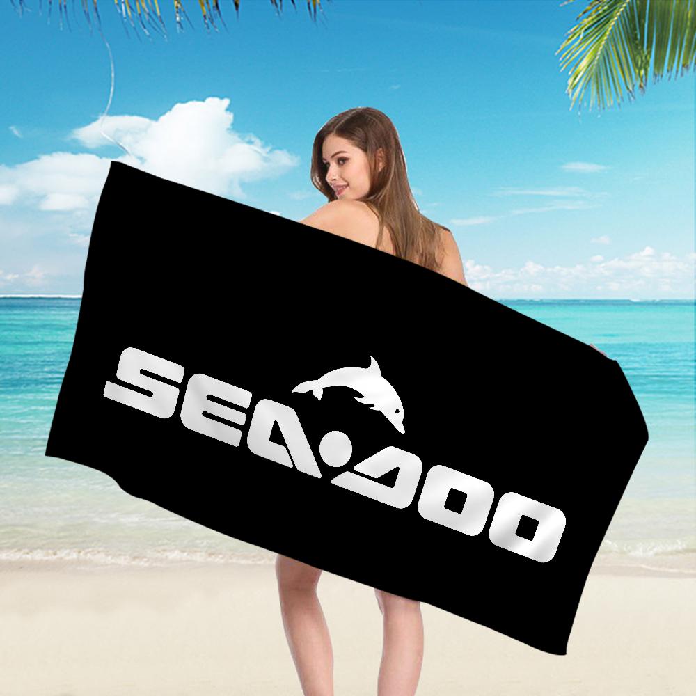 S-Sea D-Doo Seadoo Микрофибра Пляжное полотенце Впитывающее Быстросохнущее Мягкое Йога Плавание Курорт Альпинизм Полотенце