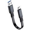 1м/2м/3м USB3.2 Кабель 10 Гбит/с 60 Вт Быстрая Зарядка USB a на Type C Шнур Гибкий Плоский Дизайн Линии Удлинитель Ноутбук Мобильный Телефон