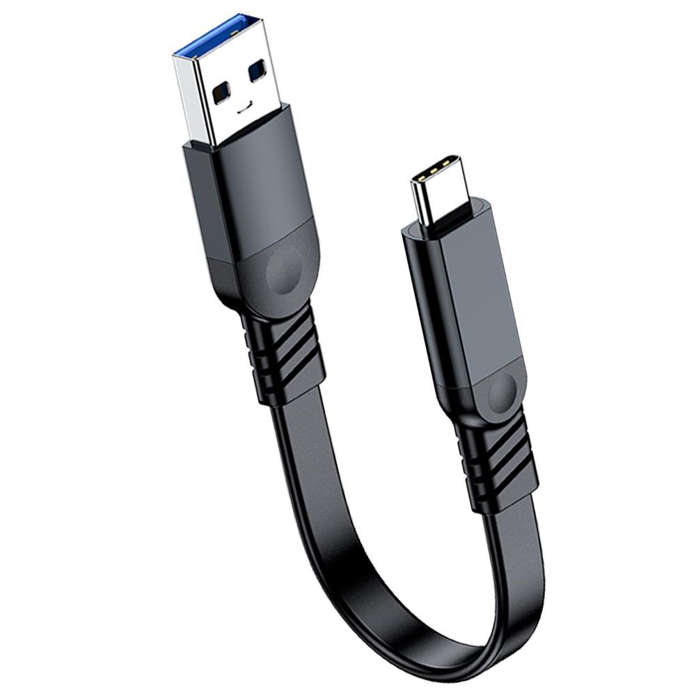 1м/2м/3м USB3.2 Кабель 10 Гбит/с 60 Вт Быстрая Зарядка USB a на Type C Шнур Гибкий Плоский Дизайн Линии Удлинитель Ноутбук Мобильный Телефон