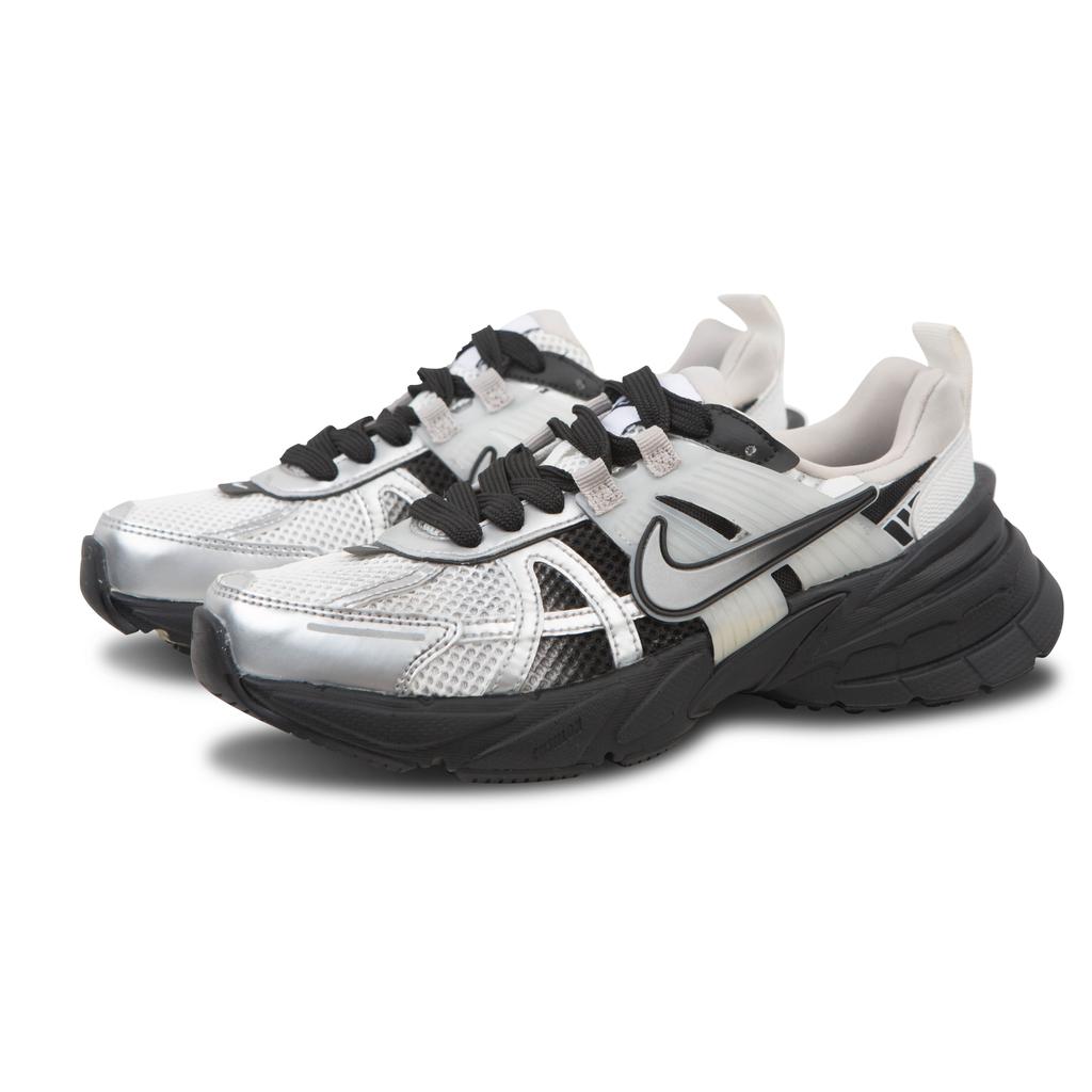 Nike V2K Run Амортизация Нескользящие Износостойкие Низкие Повседневные Беговые Кроссовки Женские Черно-Серебристые FD0736-100(Команда293-)