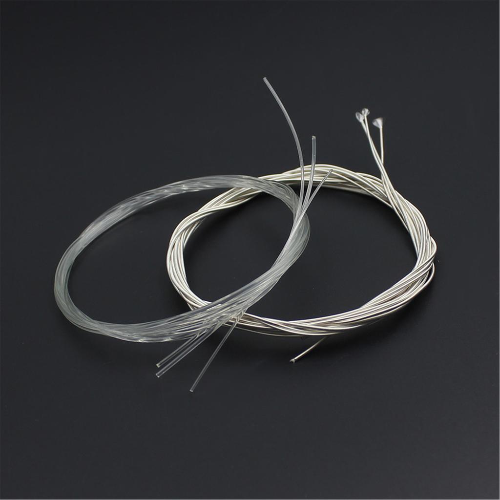 Acoustic Classical Guitar Strings Nylon Silver Plated Copper Alloy Wound, 6pcs Set (.028 .043)